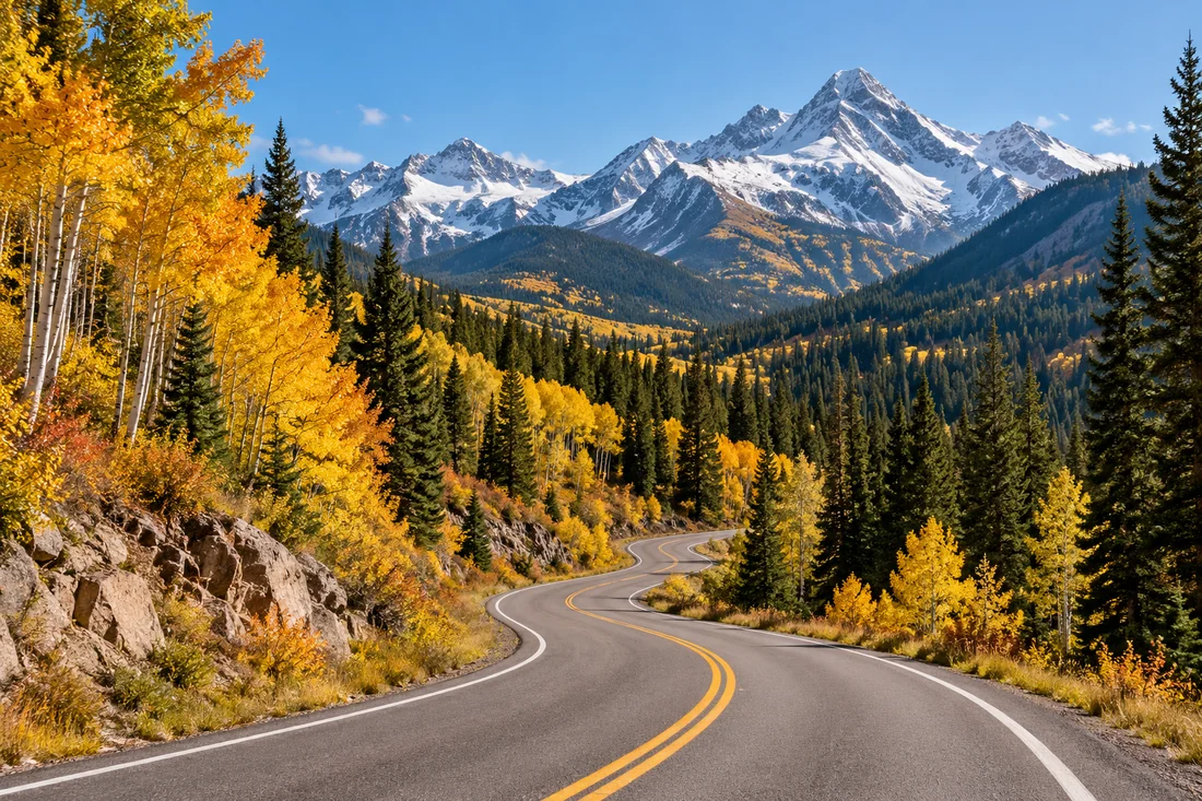 Illustrative road scene